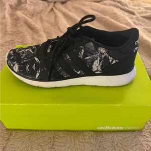 Adidas Neo Marble Black and White Sneakers